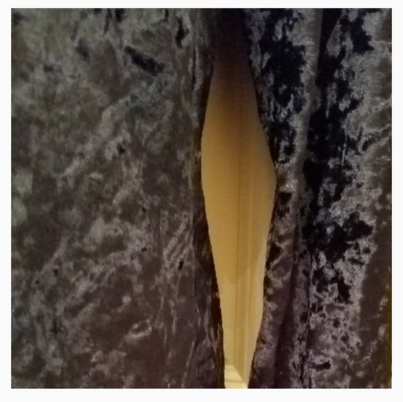 Blue Crushed Velvet Duster 5πrated Size 2XL in - Picture 6 of 7